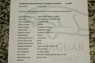 Thumbnail von Jaguar E-Type S1 OTS 3.8  - matching nr. -restauriert