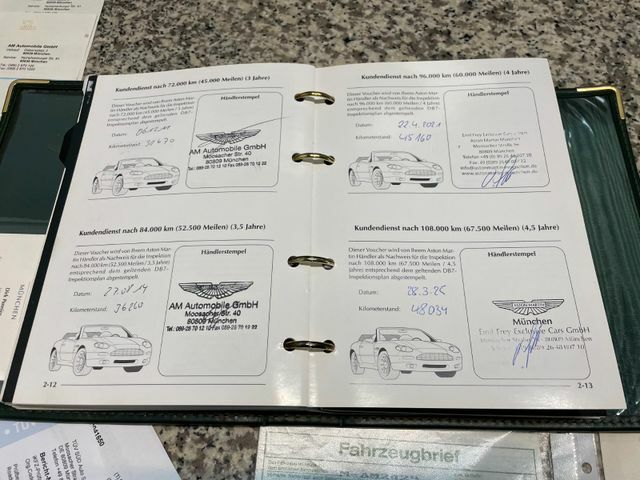 Thumbnail von Aston Martin DB7 Volante -dt.- 2.Hd. - AM Serviceheft- TOP