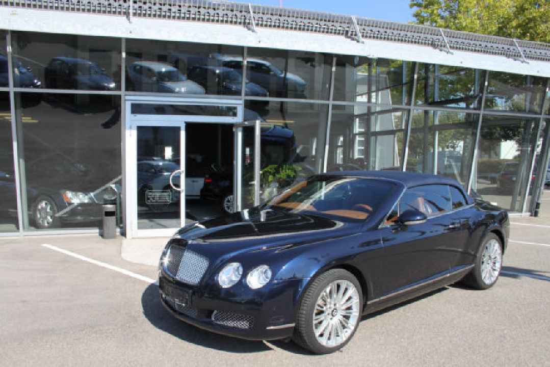 Bentley Continental GTC Blau / Braun  Speed-Felgen