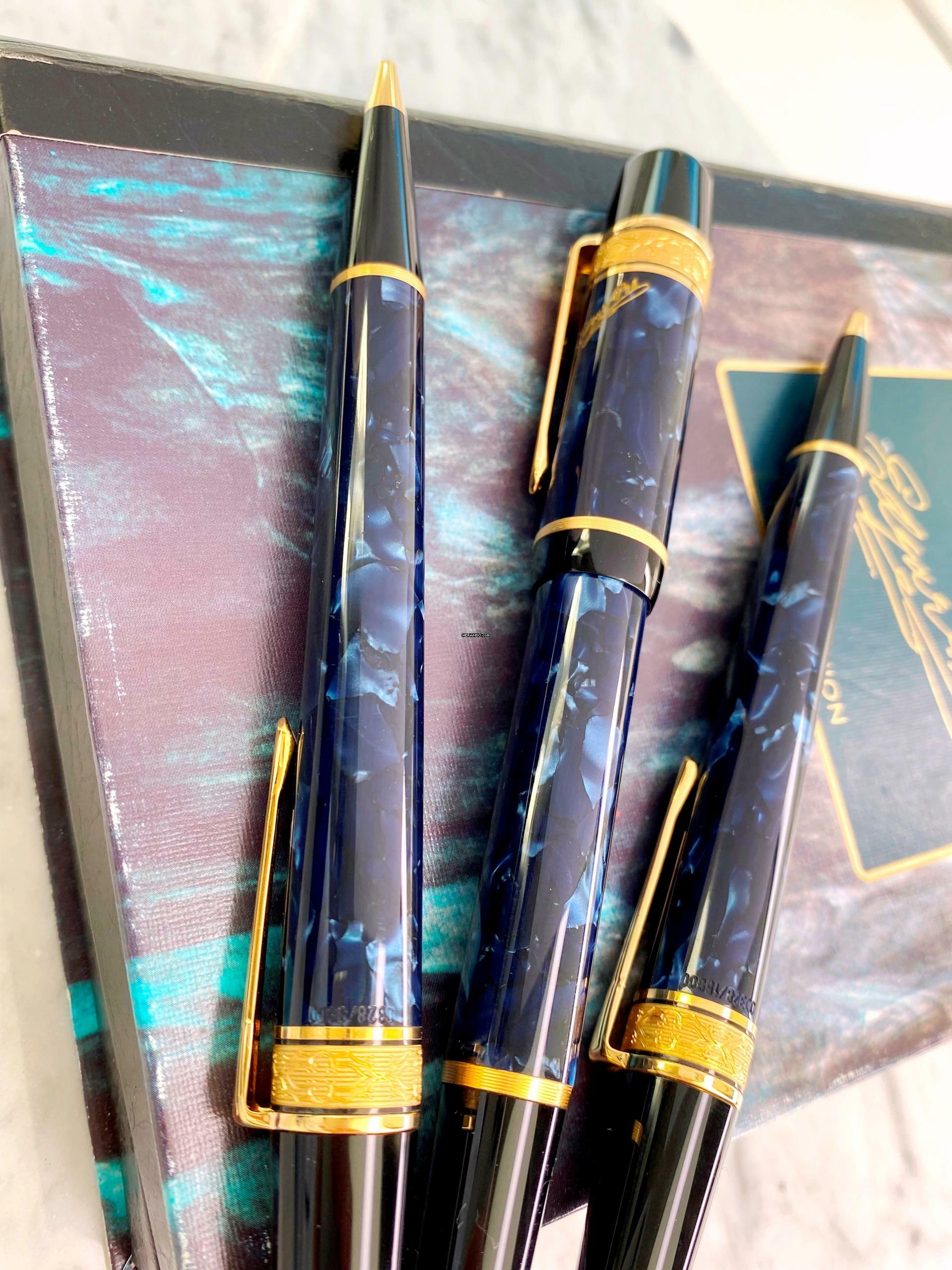 Thumbnail von Montblanc Writers Edition Triple Set 1998 Edgar Allan Poe - Füllfederhalter - Füllfeder - Kugelschreiber Limited ID 28707 </h1>