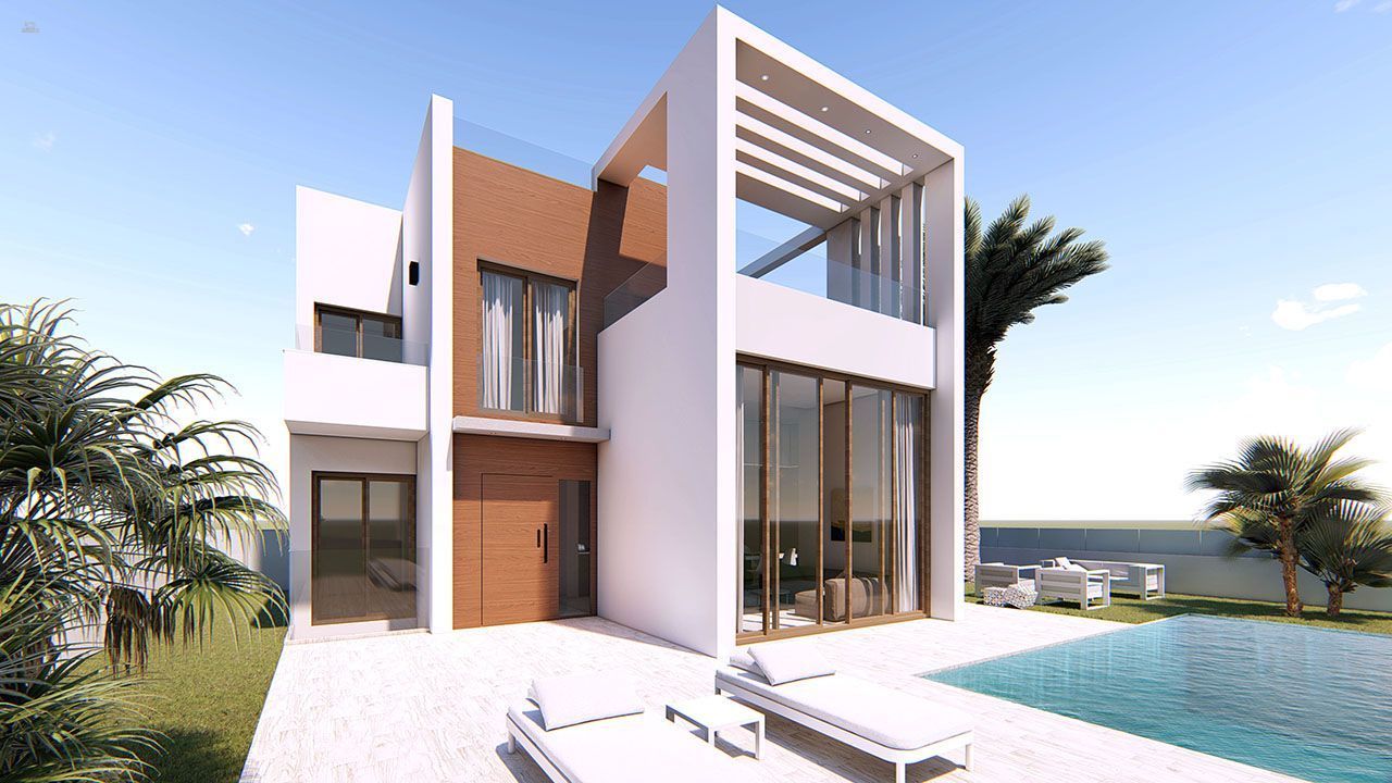 ***Komfortable Villen mit 3 Schlafzimmern, Dachterrasse, Garage und Privatpool***