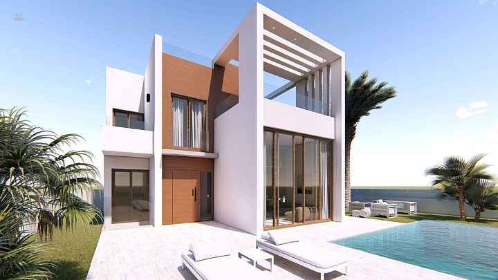 ***Komfortable Villen mit 3 Schlafzimmern, Dachterrasse, Garage und Privatpool***