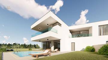 Thumbnail von Region Omisalj, Insel Krk: Moderne Doppelhaushälfte mit Pool