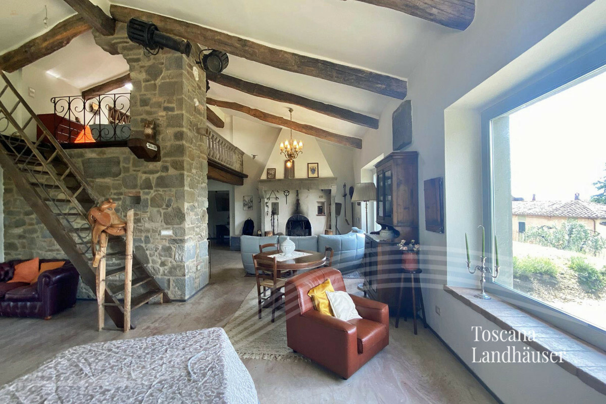 Thumbnail von Faszinierendes Landhaus mit Panoramablick bis Cortona