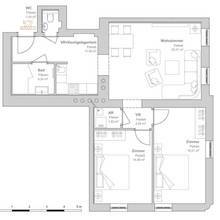 Thumbnail von Erstbezug nach Sanierung! Moderne 3-Zimmer Wohnung, Nähe Augarten