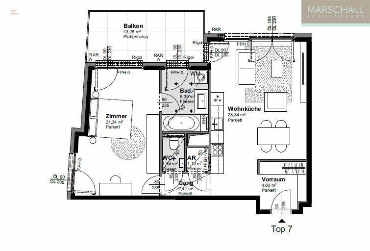 Thumbnail von Exklusive 2-Zimmer-Terrassenwohnung in nobler Lage Döblings