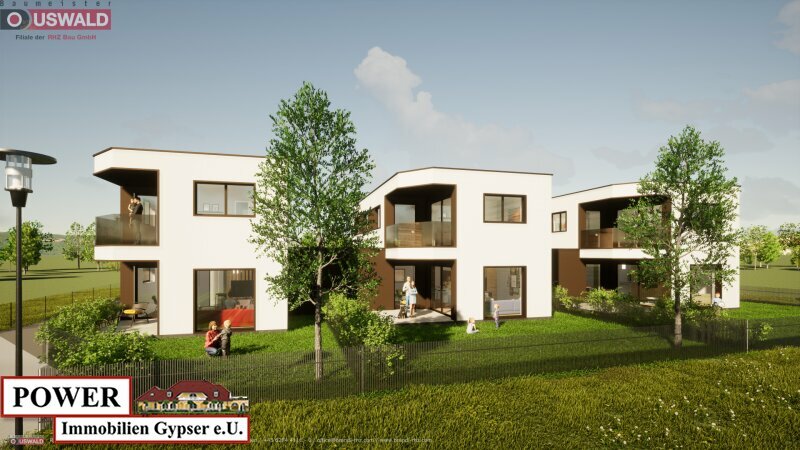 Modernes neues Reihenhaus in Lochen am See: Erstbezug mit Balkon, Terrasse und Garage!