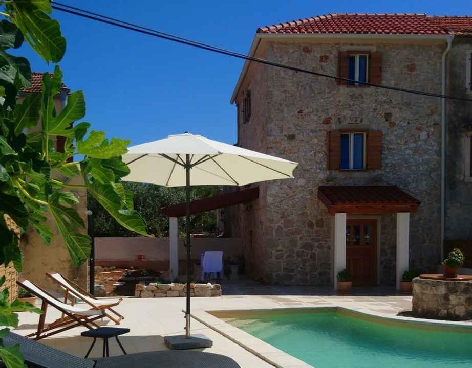 Dalmatinisches Steinhaus mit privatem Pool, Insel Ugljan