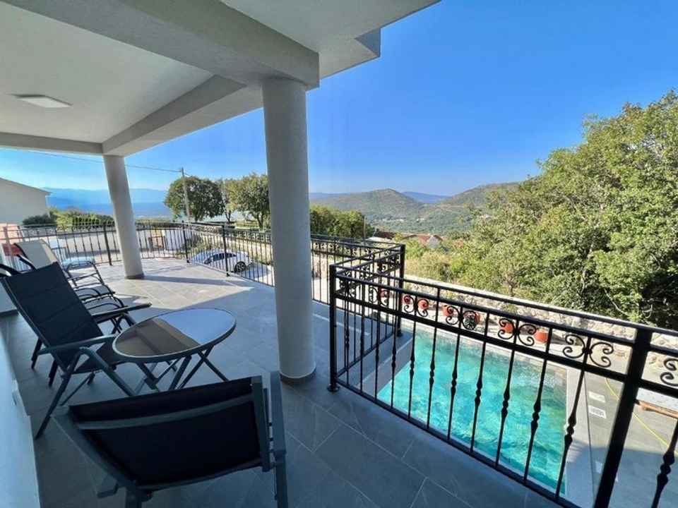 Modernes Appartement mit Meerblick in Bribir, Kvarner Bucht