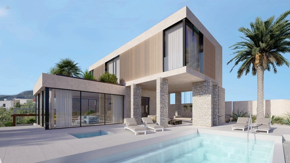 Havuz ve deniz manzaralı modern villa, Rogoznica bölgesi
