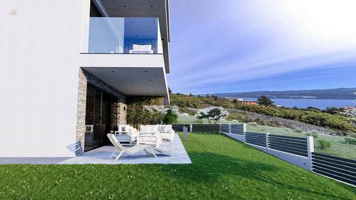 Modernes Neubau-Appartement  im 2. OG + Studio mit Garten im Erdgeschoss