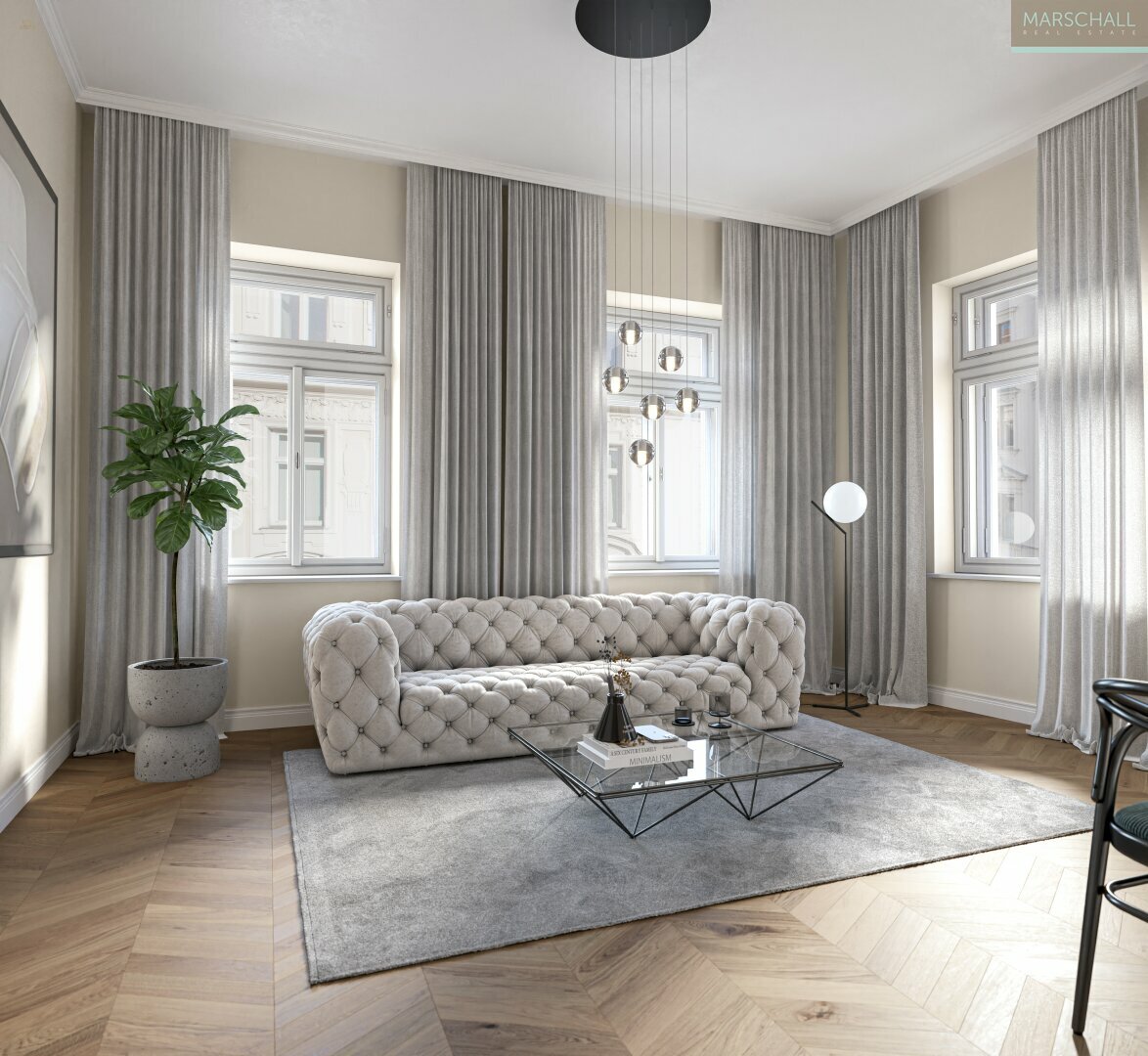 Thumbnail von Großzügige 2-Zimmer-Wohnung mit Balkon nähe Naschmarkt