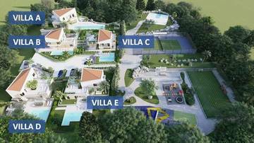 Thumbnail von Moderne Luxusvillen im Areal, Region Malinska, Insel Krk
