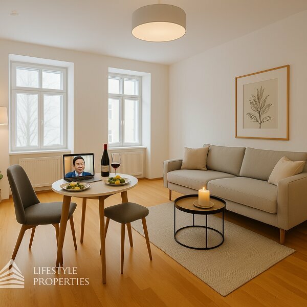 Großzügige 2-Zimmer-Wohnung mit loftartiger Wohnküche und durchdachtem Wohnkonzept