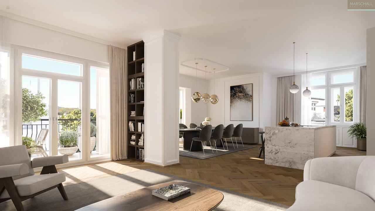 Exklusive Stilaltbauwohnung mit Terrasse in Toplage Döblings