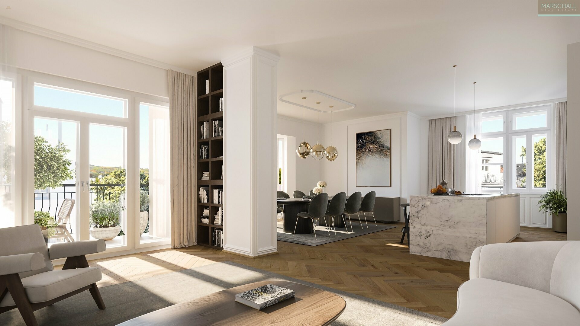 Exklusive Etagenwohnung mit Terrassen in Toplage Döblings