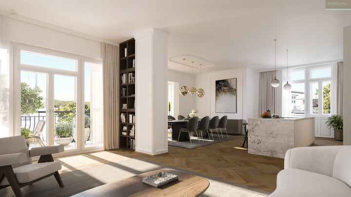 Exklusive Etagenwohnung mit Terrassen in Toplage Döblings