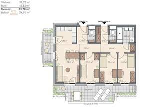 Thumbnail von Flexibles 4-Zimmer-WohnPlus-Apartment mit zwei Eingängen und Balkon