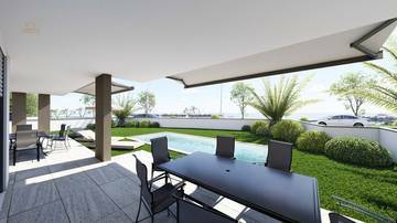 Thumbnail von Exklusive Erdgeschosswohnung mit Garten und Pool - 1. Reihe zum Meer