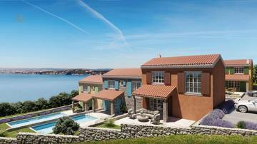 Thumbnail von Mediterrane Ferienhäuser mit Pool und Meerblick