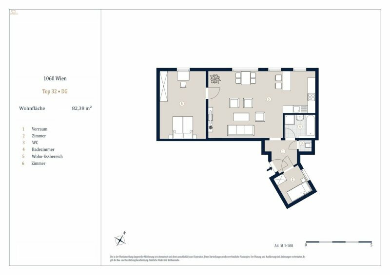 Thumbnail von Schöne 2,5-Zimmer Wohnung, Nähe Westbahnhof