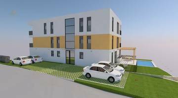 Thumbnail von Baugrundstück mit Baugenehmigung für ein Apartmenthaus mit Panorama-Meerblick