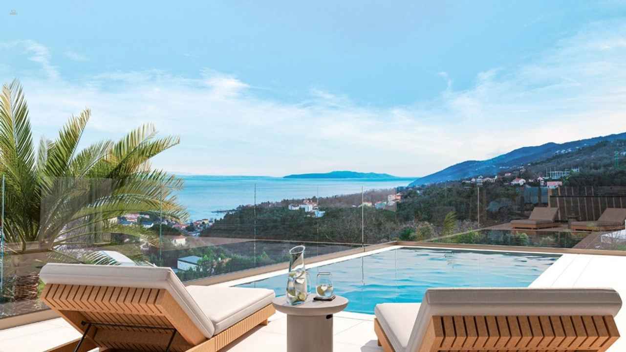 Baugrundstück mit Baugenehmigung für ein Apartmenthaus mit Panorama-Meerblick