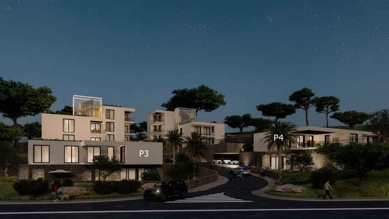 Moderne Luxusvillen mit Pool und Meerblick - im Areal