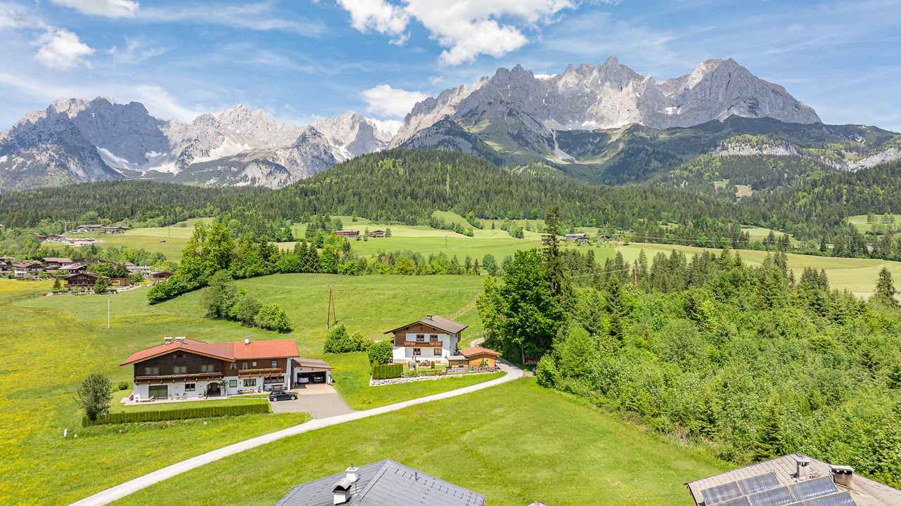 Grundstück mit Planungsstudie am Fuße des Wilden Kaisers
