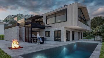 Thumbnail von Grundstück mit Planungsstudie am Fuße des Wilden Kaisers