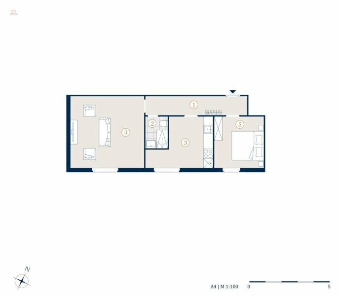 Thumbnail von Helle 2-Zimmer Wohnung, Nähe Meiselmarkt