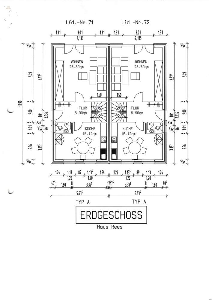 Thumbnail von Doppelhaushälfte in Schwafheim, Objekt 7177