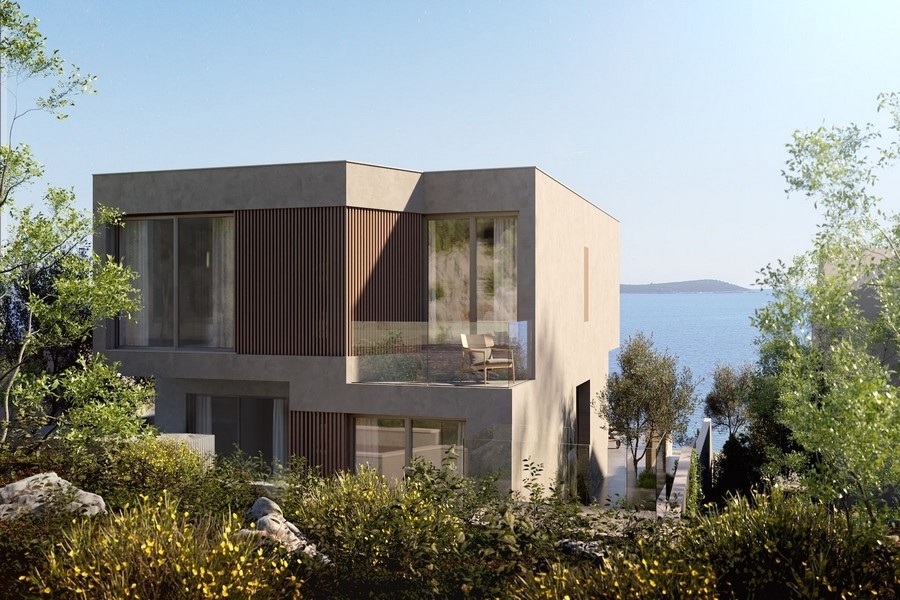 Thumbnail von Moderne Neubau-Villa in der 1. Reihe zum Meer, Region Rogoznica