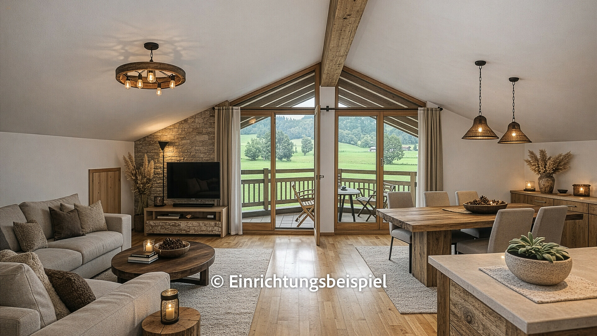 Dachgeschoss-Apartment mit schönem Ausblick