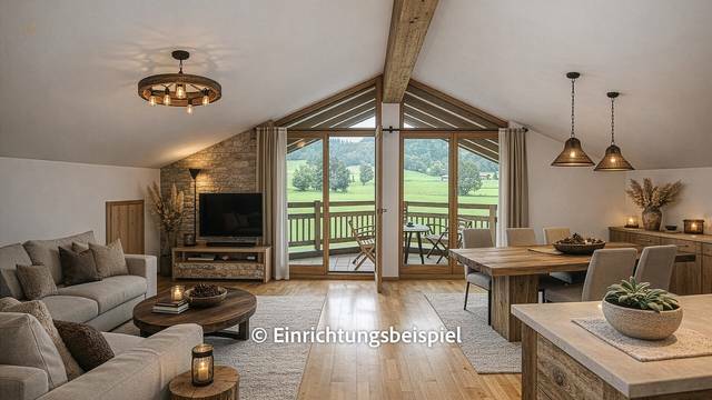 Dachgeschoss-Apartment mit schönem Ausblick