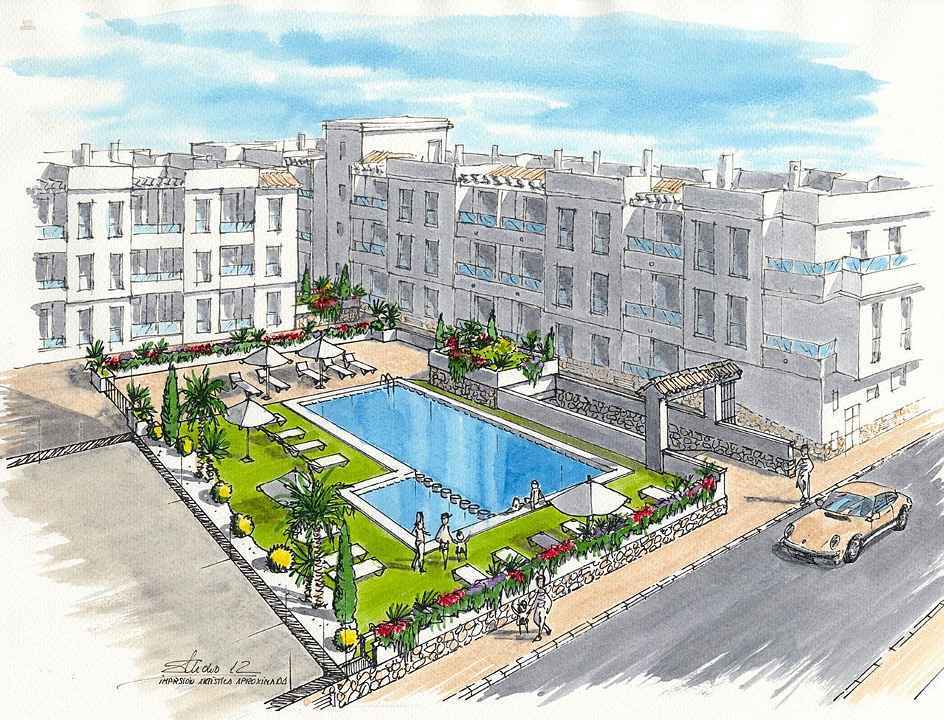 ***Moderne 3-Zimmer-Wohnungen mit Gemeinschaftspool nur 700 m vom Strand***