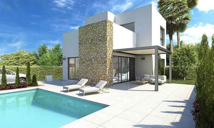 ***Elegante Neubau-Villen mit Natursteinelementen und Privatpool***