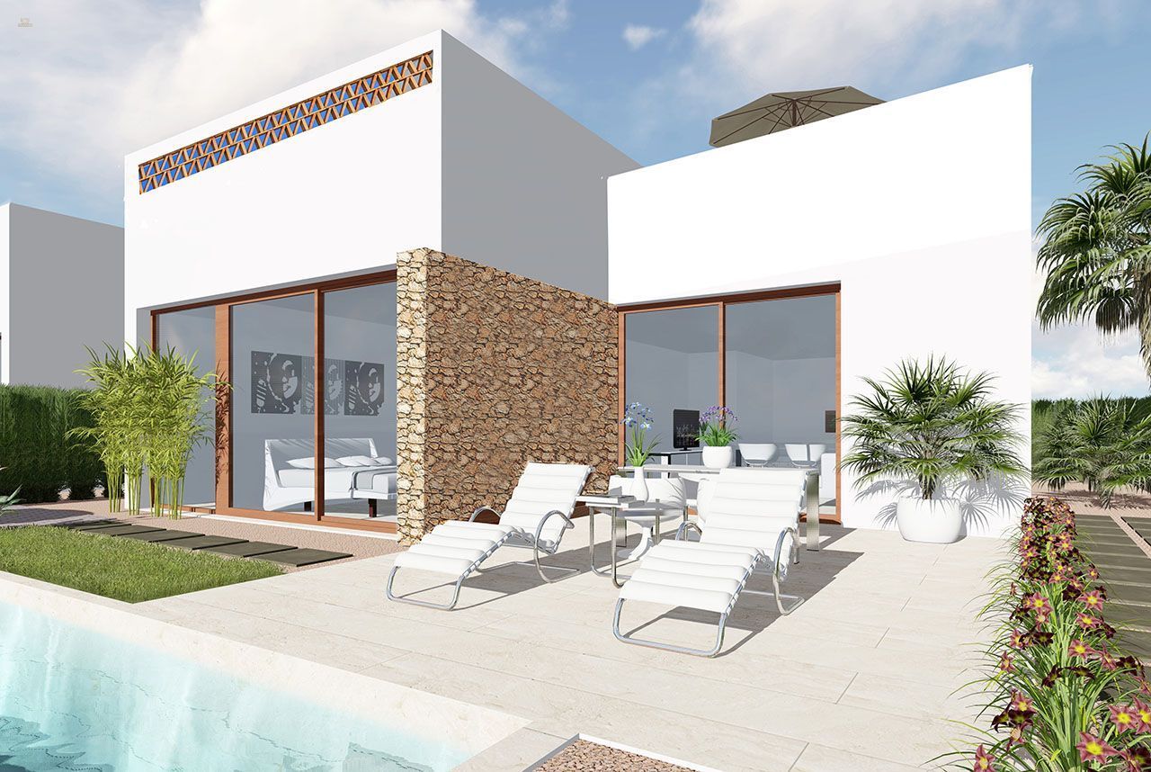 ***Moderne eingeschossige Villen mit 3 Schlafzimmern, optionalem Privatpool und sehr schönem Ausblick***