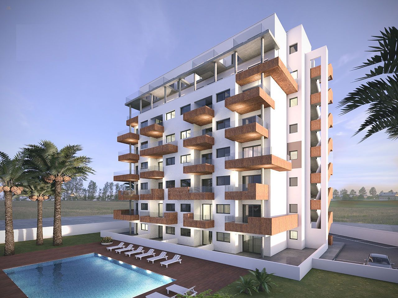 ***3-Zimmer-Maisonette-Wohnungen mit Gemeinschaftspool nur 1000 m vom Strand***