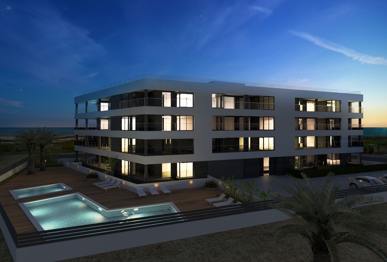 ***3-Zimmer-Wohnungen mit Gemeinschaftspool nur 80 m vom wunderschönen Sandstrand***