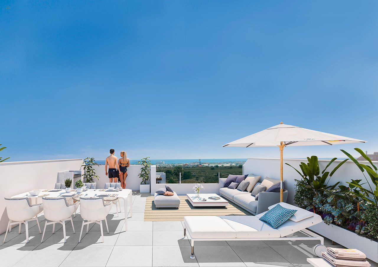 ***Fantastische 3-Zimmer-Penthouse-Wohnungen mit Gemeinschaftspool und zum Teil mit Meerblick***