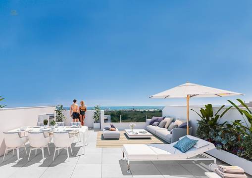 ***Fantastische 3-Zimmer-Penthouse-Wohnungen mit Gemeinschaftspool und zum Teil mit Meerblick***