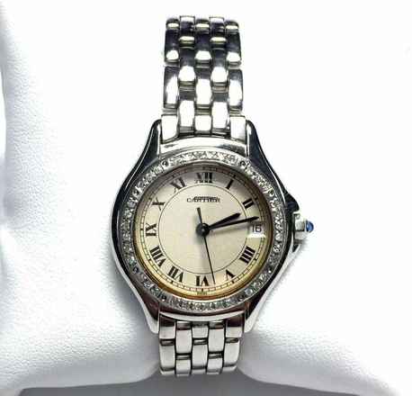  Cartier COUGER Quartz 27mm Diamond Watch </h1> 