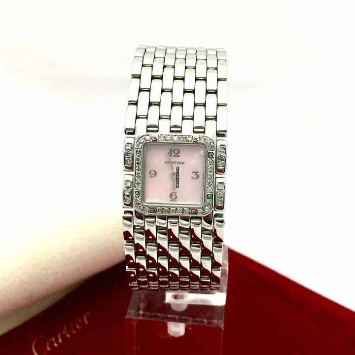  Cartier Luxury Ladies Watch with Diamond Bezel and Rubin Bracelet </h1> 