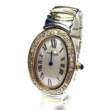  Cartier Baignoire 2 Tone 1.6TCW Diamond Watch </h1> 