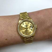 Thumbnail von Rolex Lady-Datejust OYSTER PERPETUAL DATEJUST 18K Yellow Gold Ladies Watch DIAMO </h1>