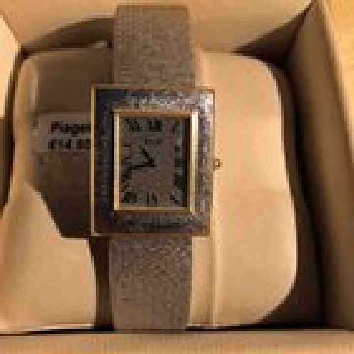 Sehr seltene Piaget 18 Karat Weissgolduhr 