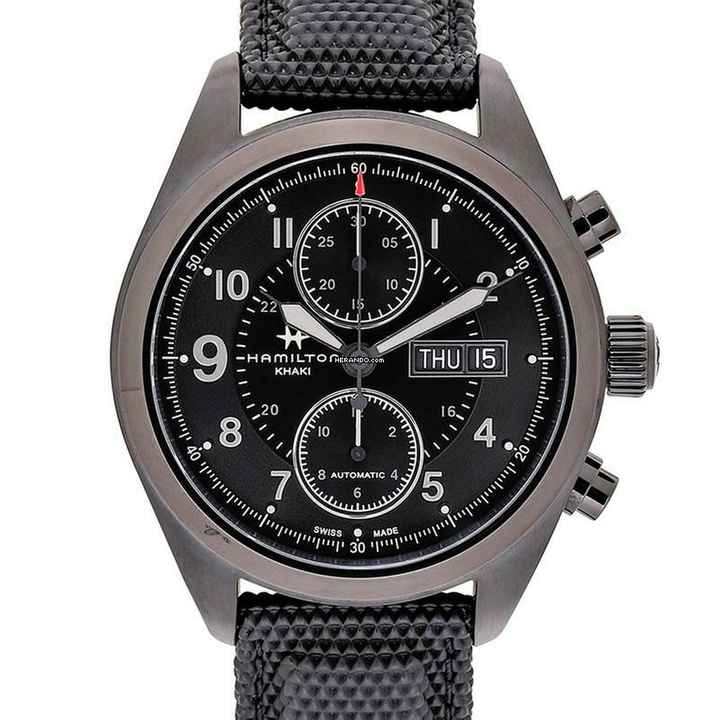  Hamilton Khaki Field H71626735 - Khaki Field Automatic Black Dial Black PVD Stainless Steel Men's Watch </h1> 