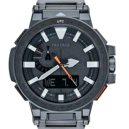  Casio Pro Trek PRX-8000YT-1JF - Pro Trek SOLAR Black Dial Stainless Steel Men's Watch </h1> 