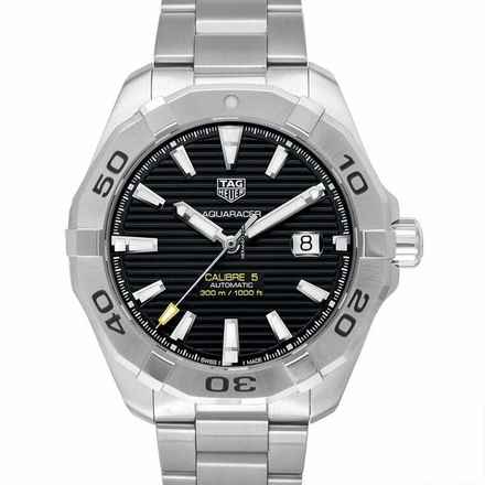  TAG Heuer Aquaracer 300M WAY2010.BA0927 - Aquaracer 3-hand Calibre 5 Automatic Black Dial Men's Watch </h1> 